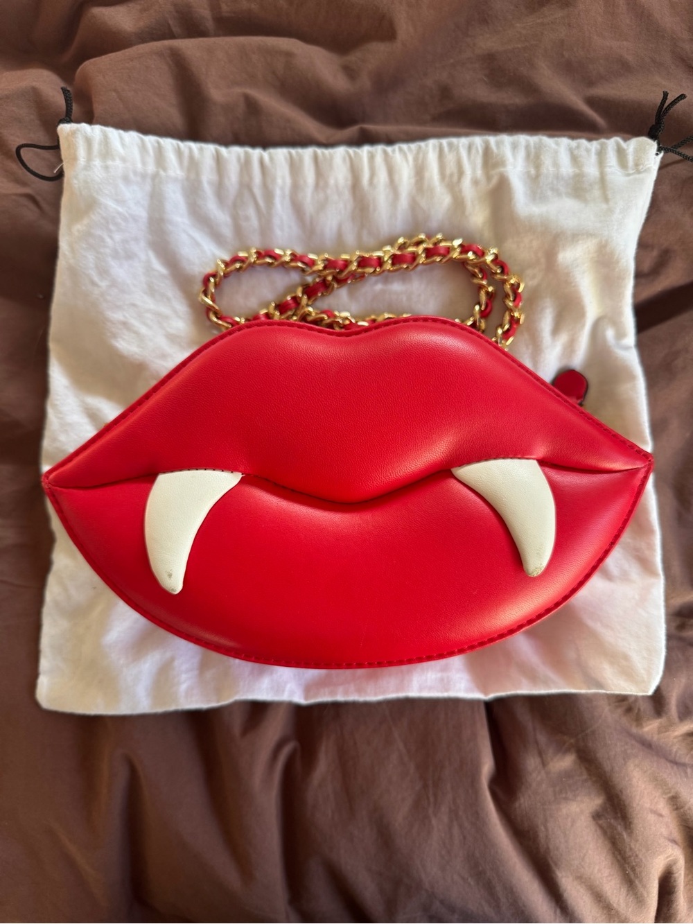 Moschino by Jeremy Scott Vampire Lips Bag